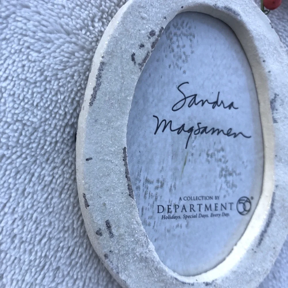 Christmas Ornament Department 56 Sandra Magsamen Picture Frame